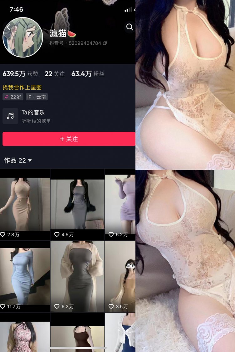 抖音 瀛猫 微密圈 NO.048期 【8P2V】最新至：2024.4.26