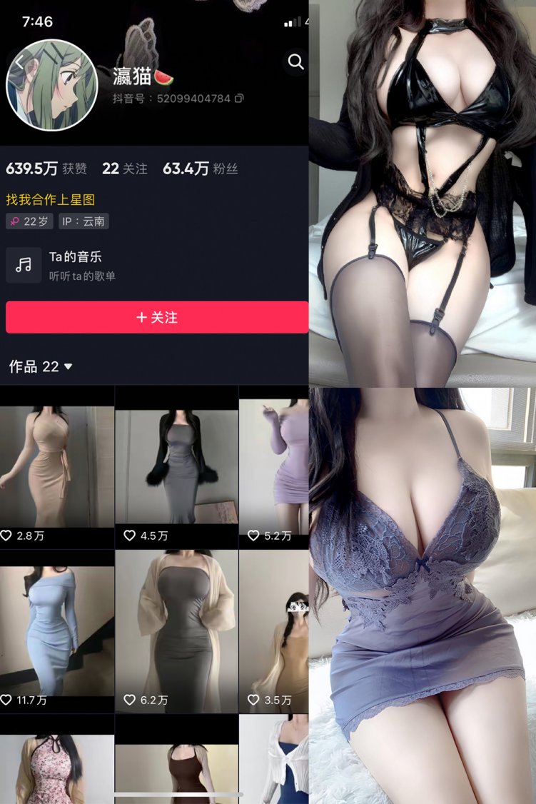 抖音 瀛猫 微密圈 NO.049期 【25P1V】最新至：2024.5.1