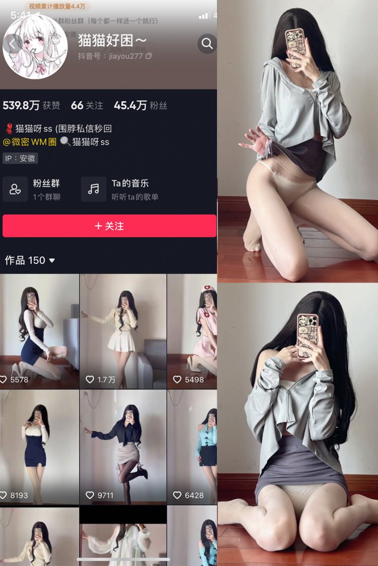 抖音 猫猫好困 微密圈 NO.034期 【23P】最新至：2024.10.17