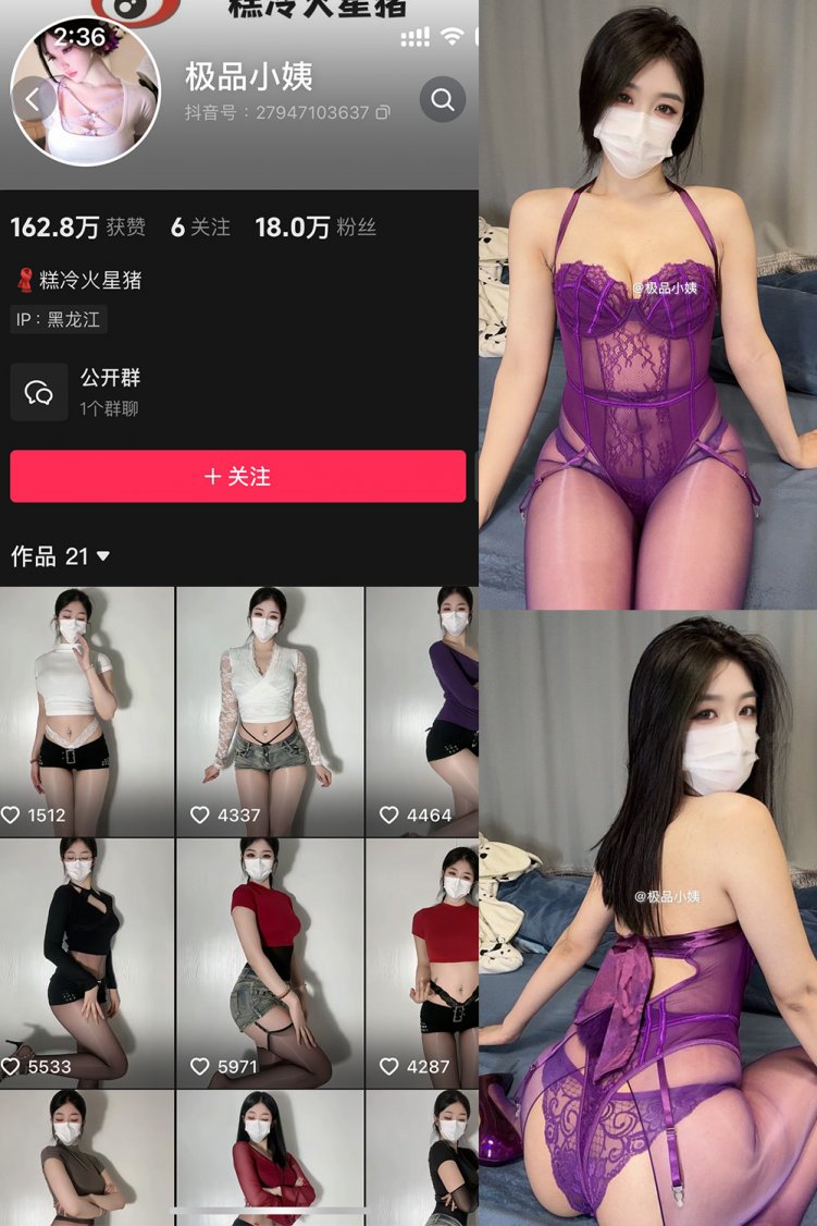 抖音 极品小姨 微密圈 NO.007期 【14P3V】最新至:2025.3.1