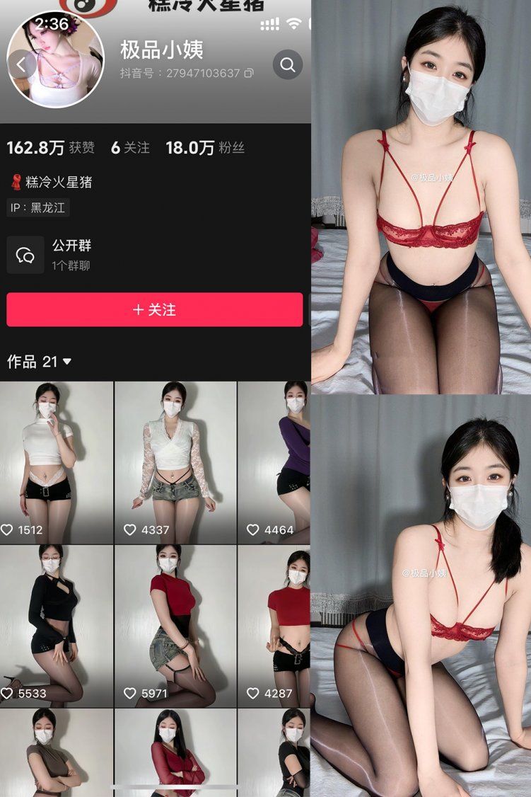 抖音 极品小姨 微密圈 NO.015期 【12P2V】