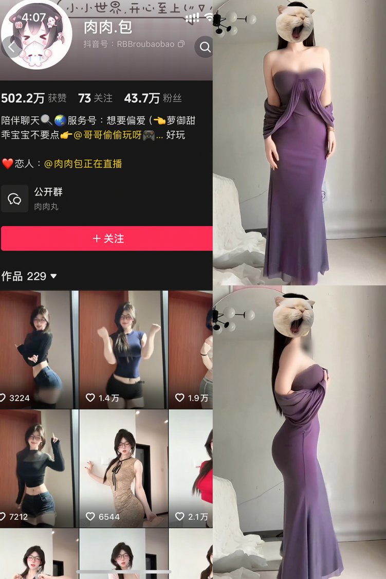 抖音 肉肉.包 秘语空间 NO.001期 【15P2V】